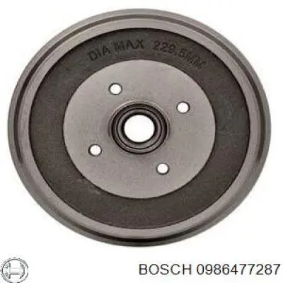 0986477287 Bosch барабан гальмівний задній