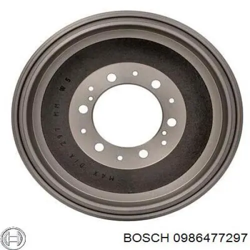 0986477297 Bosch барабан гальмівний задній