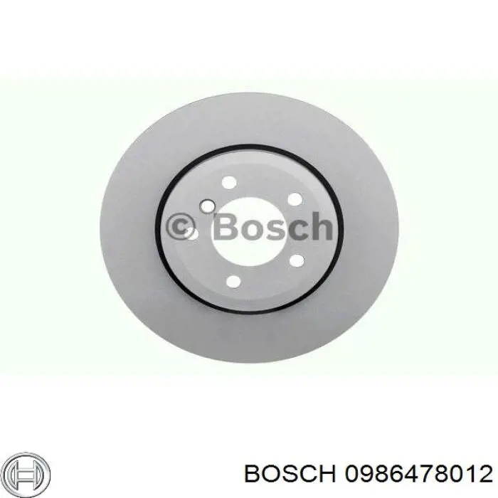 0986478012 Bosch диск гальмівний передній