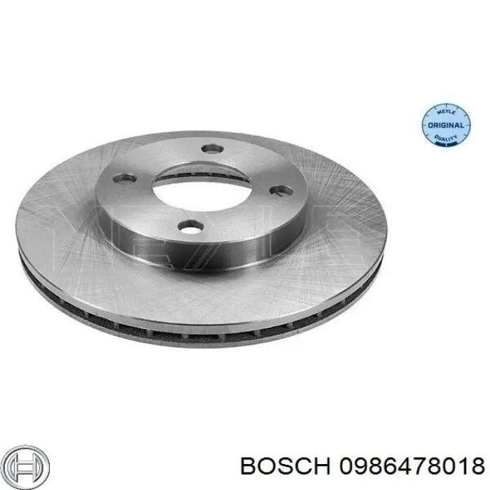 0986478018 Bosch диск гальмівний передній