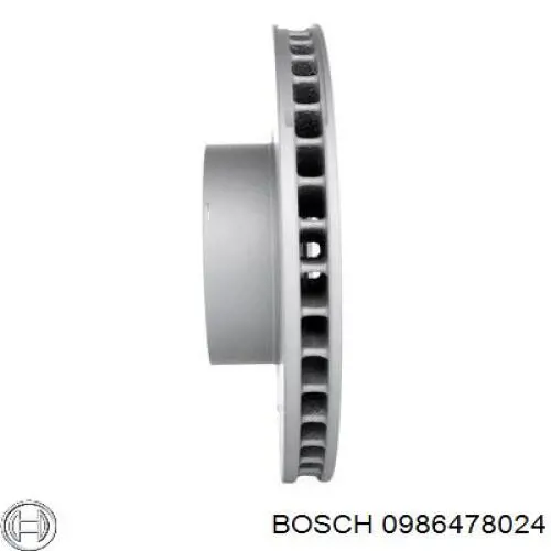 0986478024 Bosch диск гальмівний передній