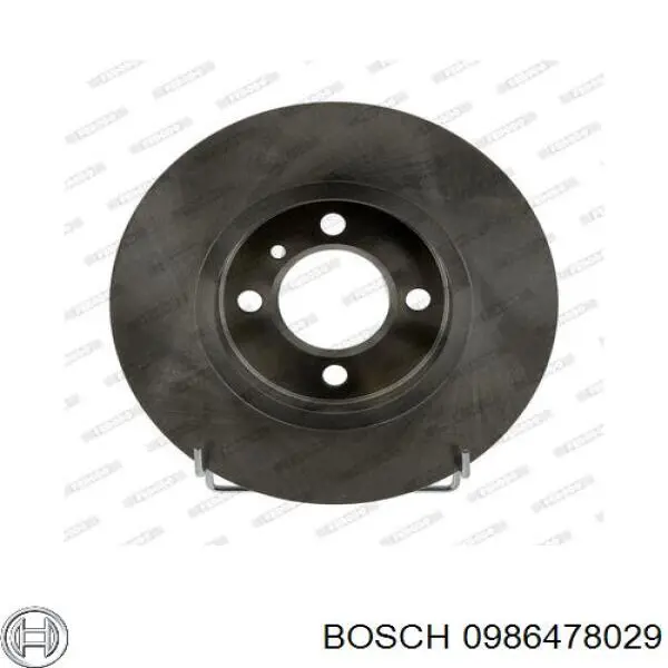 0986478029 Bosch диск гальмівний передній