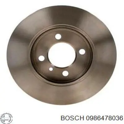 0986478036 Bosch диск гальмівний передній