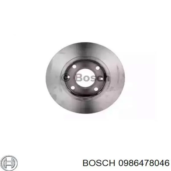 0986478046 Bosch диск гальмівний передній