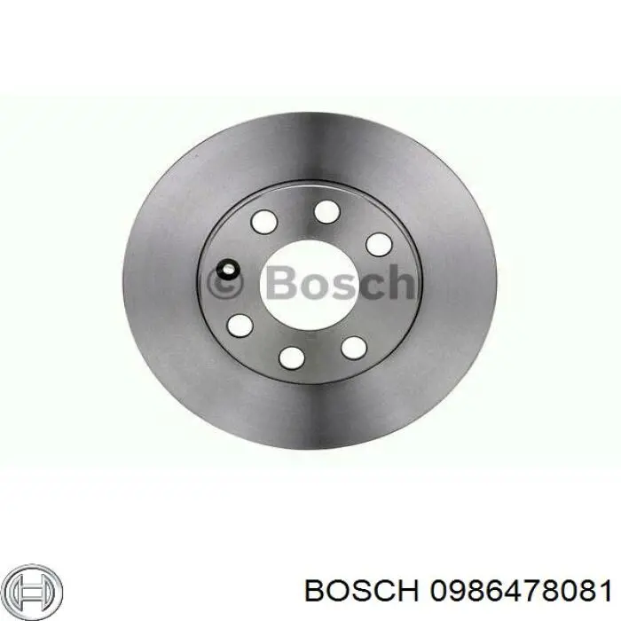 0986478081 Bosch диск гальмівний передній