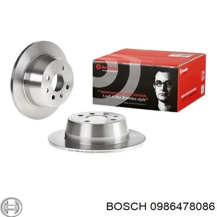 Гальмівні диски 0986478086 Bosch