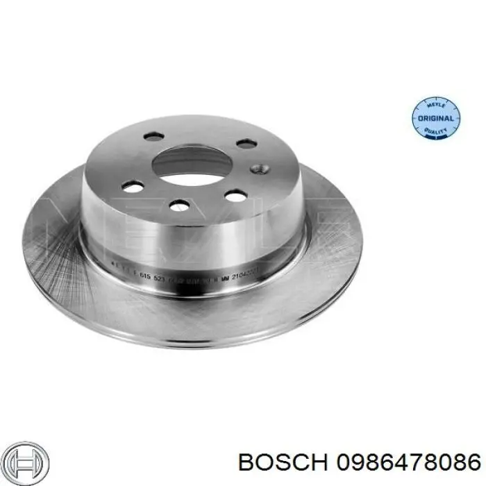 Задні дискові гальма Bosch 0986478086 ціна, від 27.89 USD