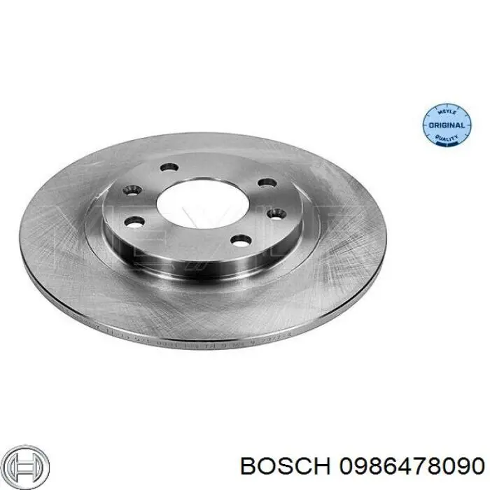 Диск переднього гальма Bosch 0986478090 ціна, від 773.77 UAH