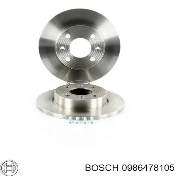 0986478105 Bosch диск гальмівний передній