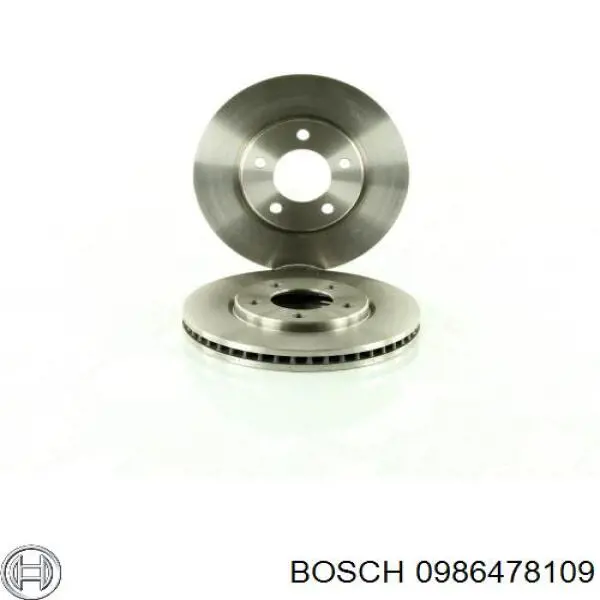 0986478109 Bosch диск гальмівний передній