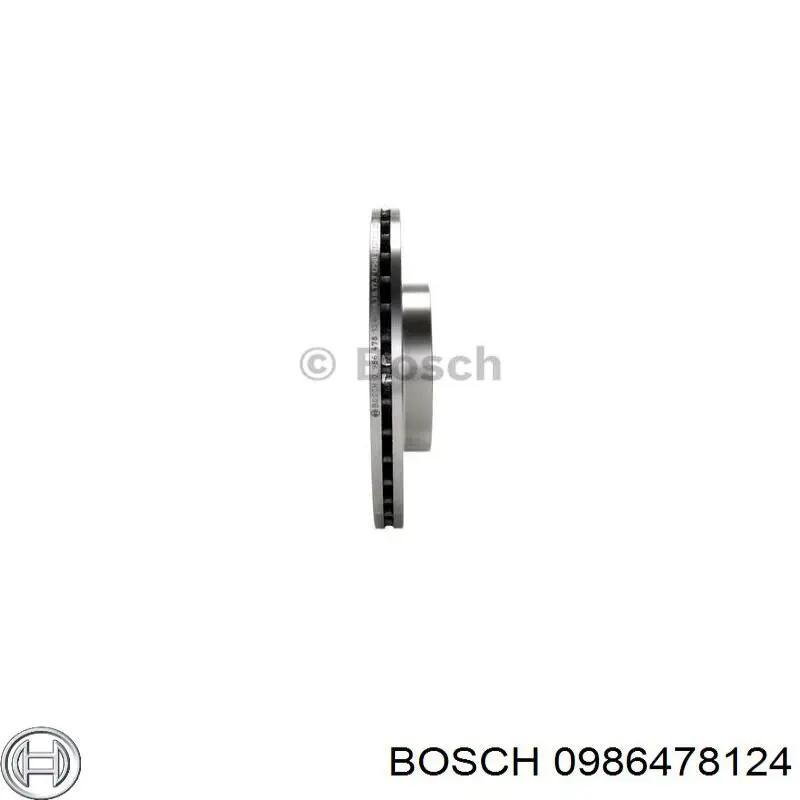 0986478124 Bosch диск гальмівний передній