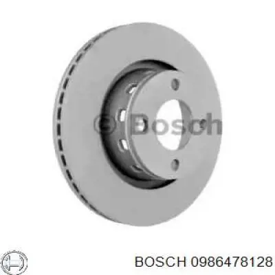 0986478128 Bosch диск гальмівний передній