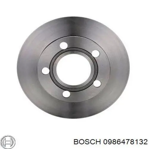 0986478132 Bosch диск гальмівний задній