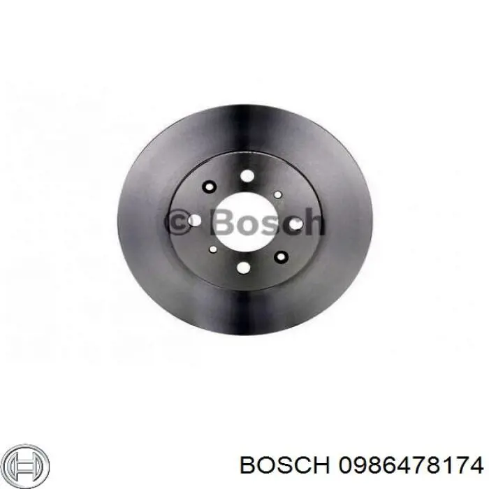 0986478174 Bosch диск гальмівний передній