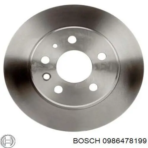 0986478199 Bosch диск гальмівний задній