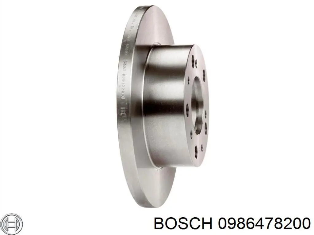 0986478200 Bosch диск гальмівний передній