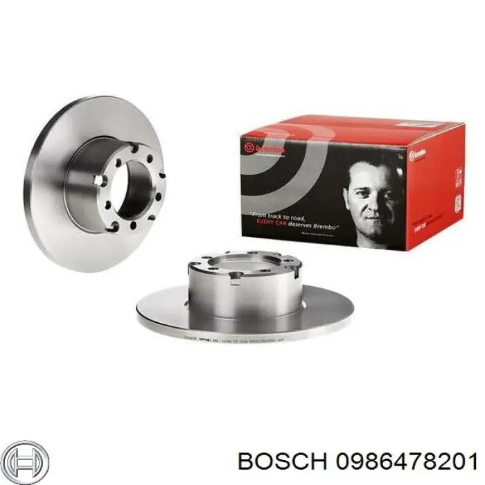Гальмівні диски передні 0986478201 Bosch