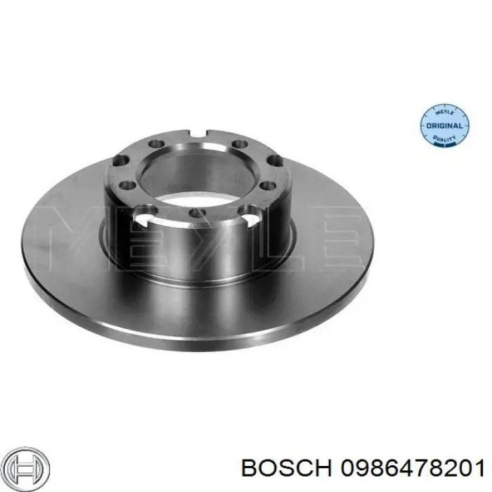 0986478201 Bosch диск гальмівний передній