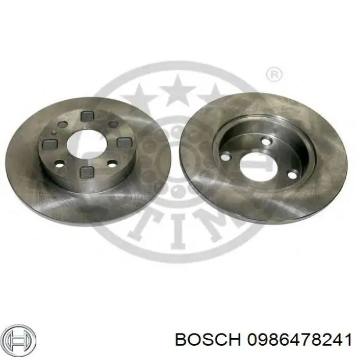 Гальмівні диски передні 0986478241 Bosch