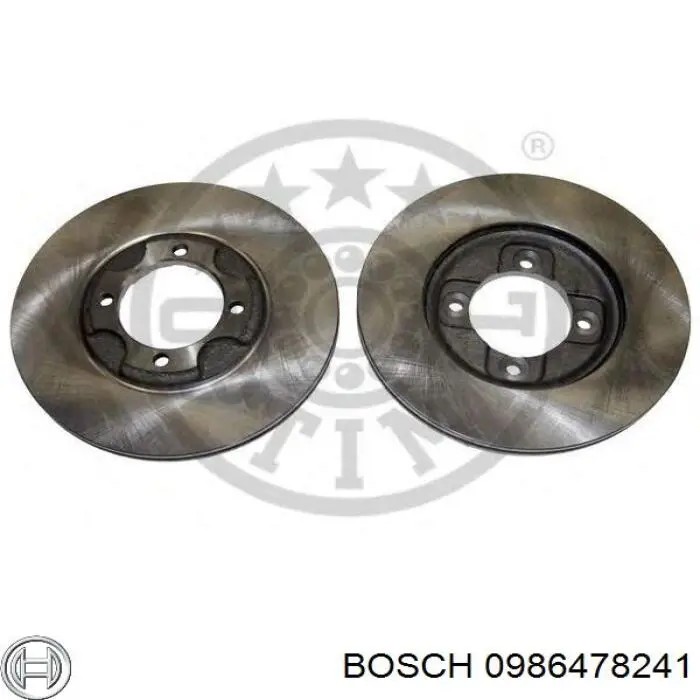 Диск гальмівний передній Bosch 0986478241