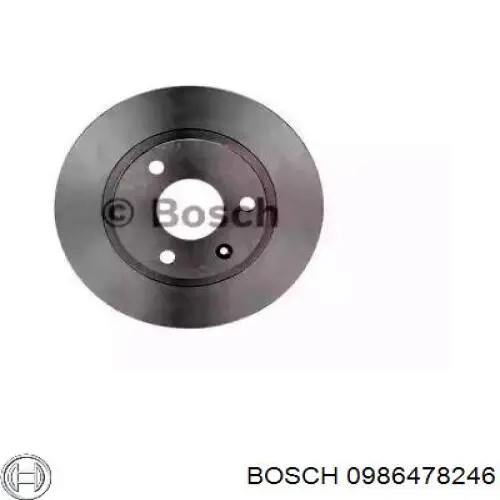 Гальмівні диски передні 0986478246 Bosch