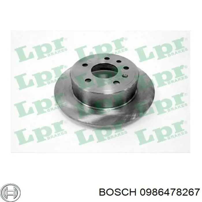 Гальмівні диски 0986478267 Bosch