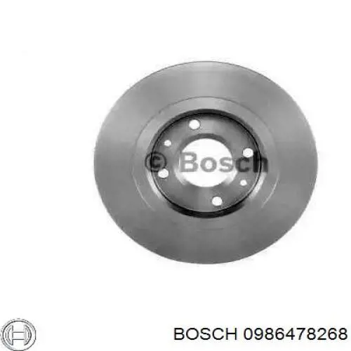 0986478268 Bosch диск гальмівний передній