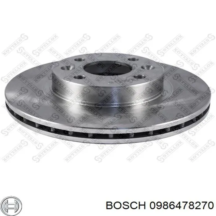 Гальмівні диски передні 0986478270 Bosch