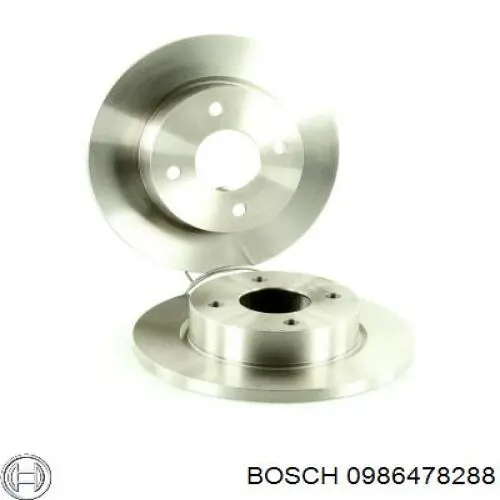 Гальмівні диски передні 0986478288 Bosch