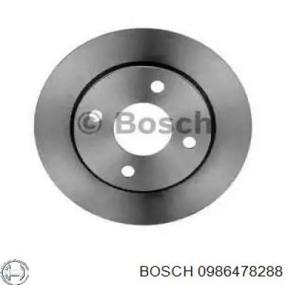 Купити 0986478288 Bosch Ротор гальмівний