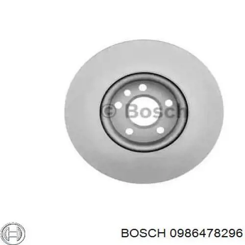 0986478296 Bosch диск гальмівний передній