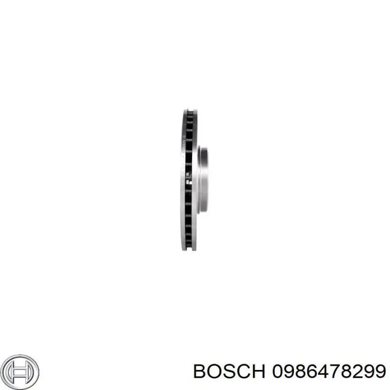 0986478299 Bosch диск гальмівний передній