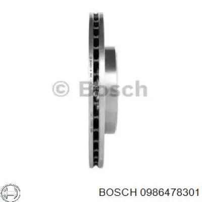 0986478301 Bosch диск гальмівний передній