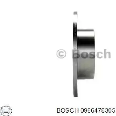 Диск гальмівний задній 0986478305 Bosch