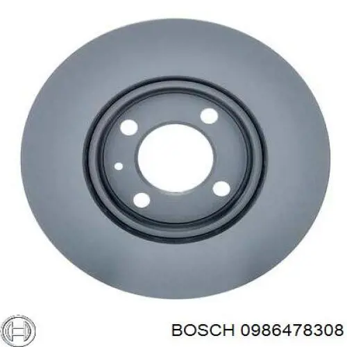 0986478308 Bosch диск гальмівний передній