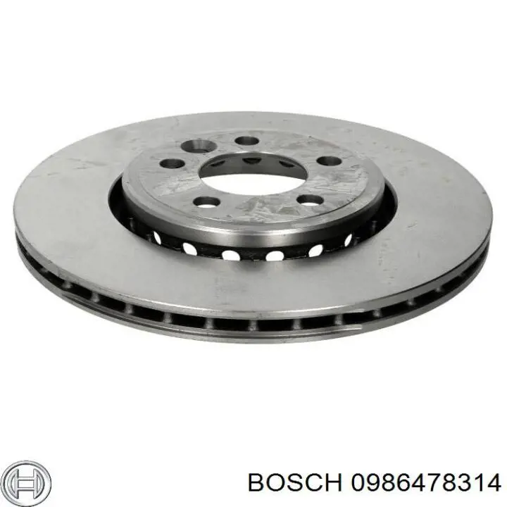 0986478314 Bosch Гальмо дискове переднє