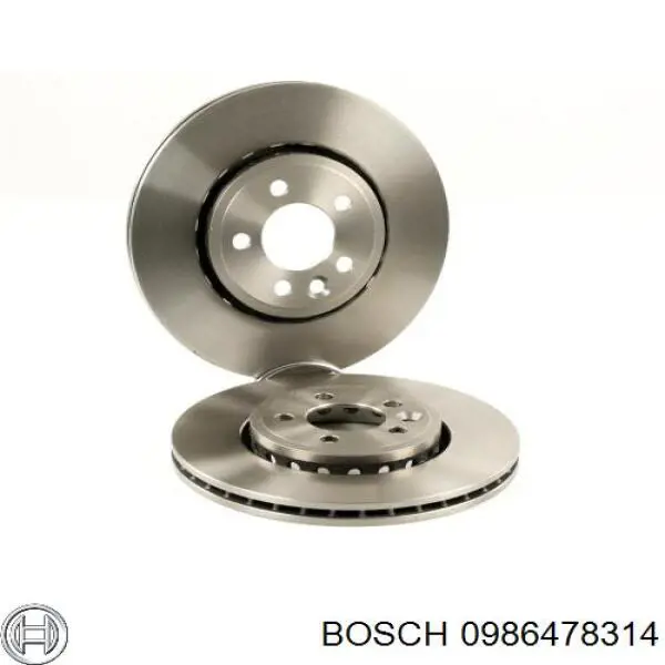 Диск переднього гальма Bosch 0986478314 ціна, від 38.82 USD