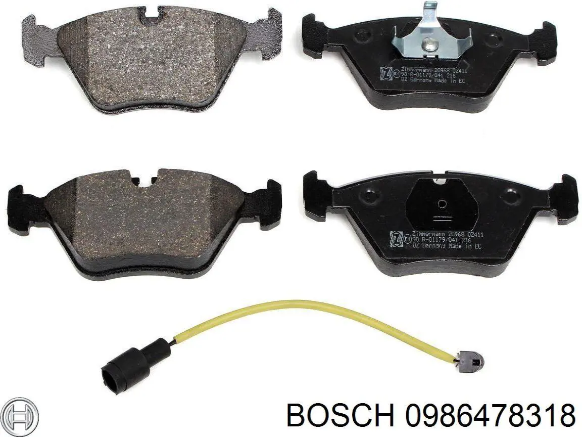 Диск гальмівний передній 0986478318 Bosch