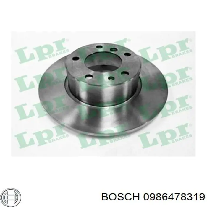 Купити 0986478319 Bosch Ротор гальмівний