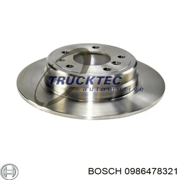 0986478321 Bosch диск гальмівний задній