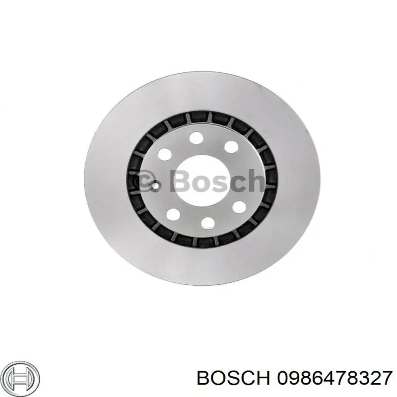 0986478327 Bosch диск гальмівний передній