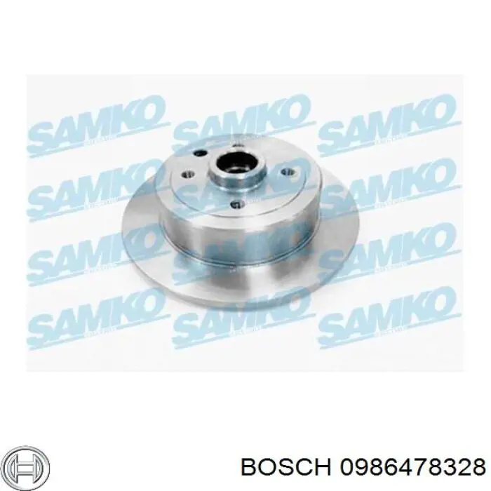 Задні дискові гальма Bosch 0986478328 ціна, від 39.08 USD