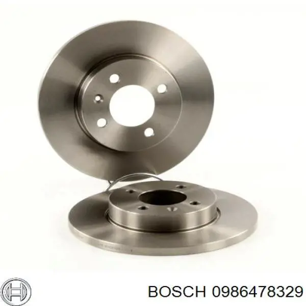 0986478329 Bosch диск гальмівний передній