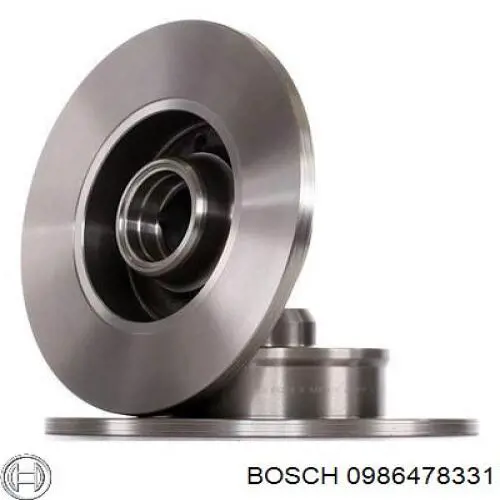 0986478331 Bosch диск гальмівний задній