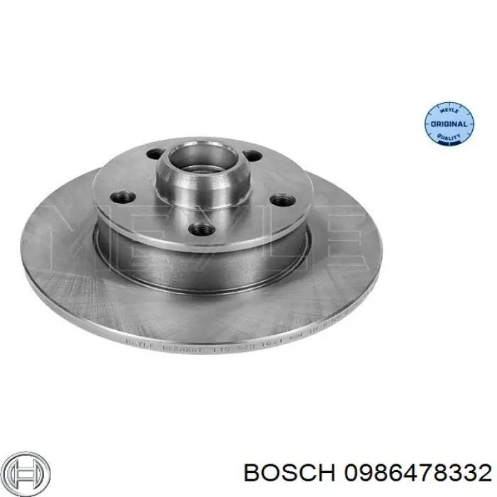 Задні дискові гальма Bosch 0986478332 ціна, від 25.74 USD