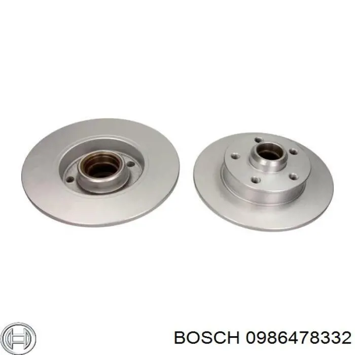 Купити 0986478332 Bosch Диск заднього гальма