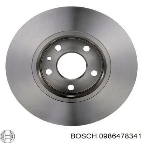 Купити 0986478341 Bosch Диск заднього гальма