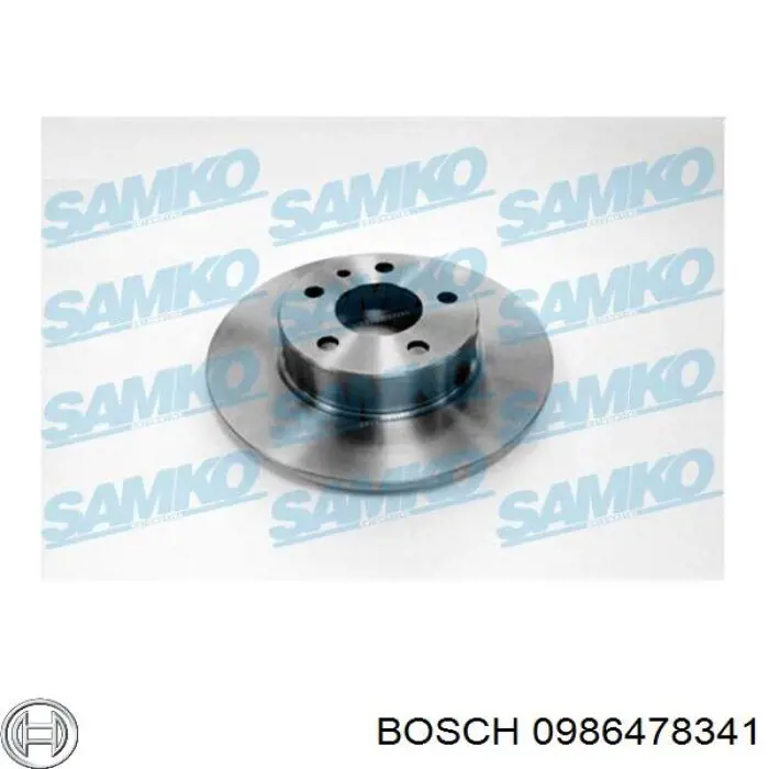 Гальмівні диски 0986478341 Bosch