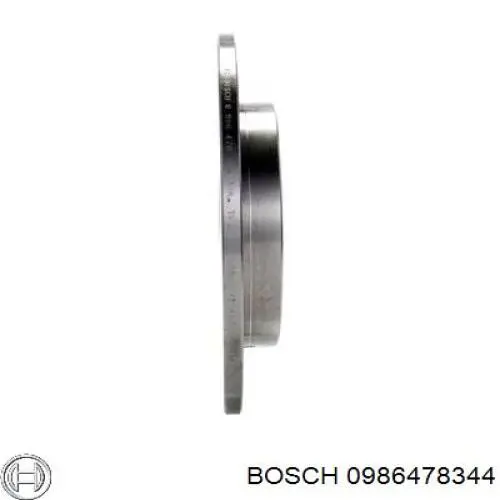 Купити 0986478344 Bosch Диск заднього гальма