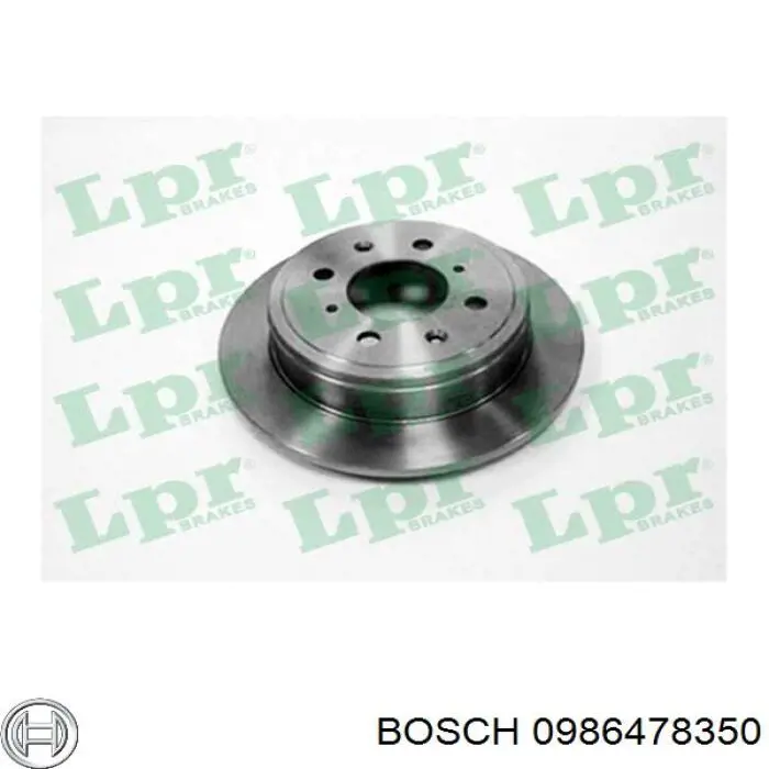 Задні дискові гальма Bosch 0986478350 ціна, від 22.71 USD